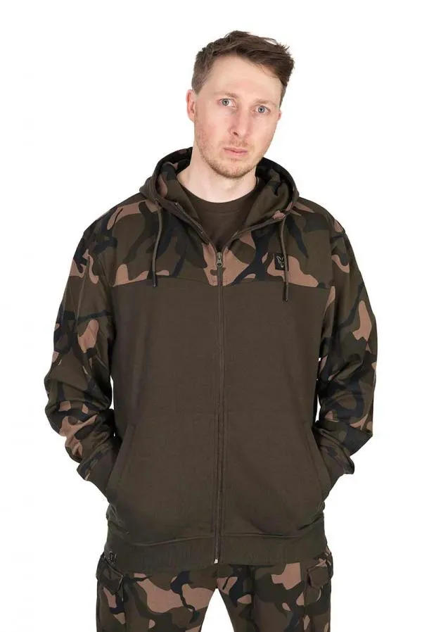 LW Khaki / Camo Split Zip Hoody XL