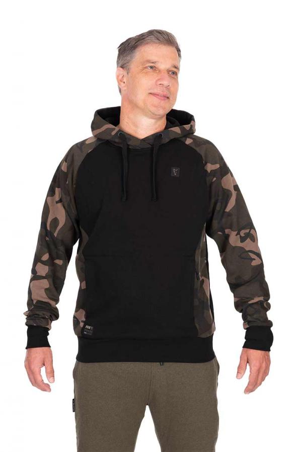 Black  / Camo pullover premium 310 hoodie - S