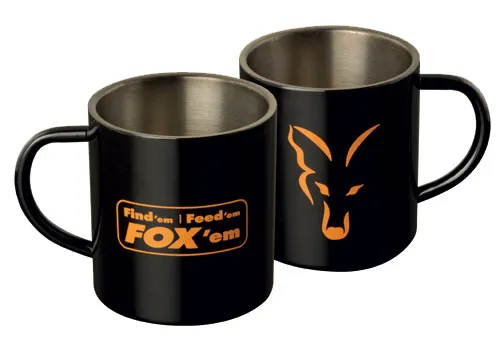 FOX Stainless Steel Mug - 400ml bögre