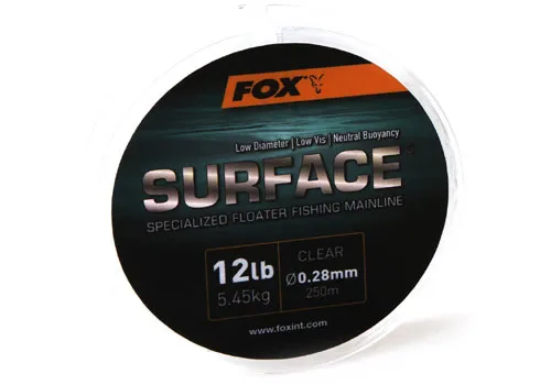 Fox Surface™ Floater Mainline - Clear 12lb/0.28mm monofil ...