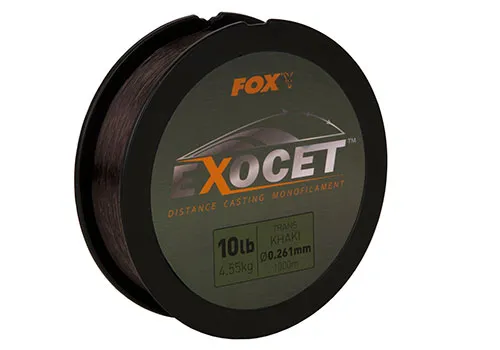 Fox Exocet® Mono Trans Khaki - 0.400mm 23lbs / 10.45kgs mo...
