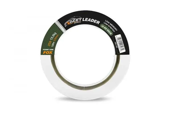 Exocet Pro (Low vis green) Leader 35lb (15.9kg) 0.50mm x 1...