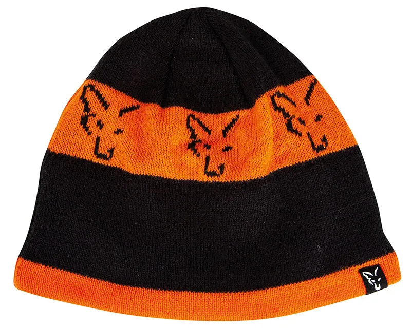 Fox Black/Orange Beanie sapka
