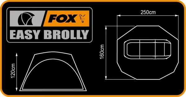 FOX Easy Brolley 250x160x120cm gyorsan állítható sátor ...
