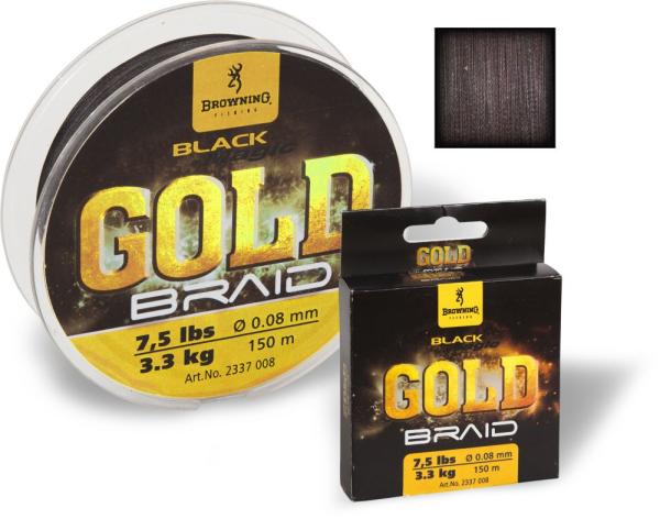 Browning ? 0,10mm Black Magic® Gold Fonottzsinór H: 150m 3,6kg / 8lbs fekete