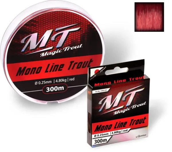 Magic Trout ? 0,16mm Mono Line Trout H: 300m 2,0kg piros