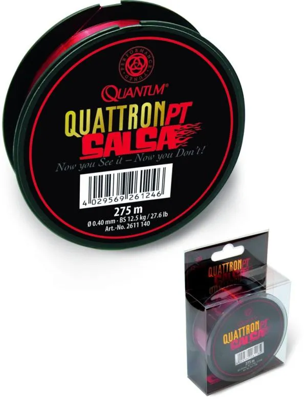 ?0,18mm Quantum Quattron Salsa 275m 2,80kg,6,20lbs átlátsz...