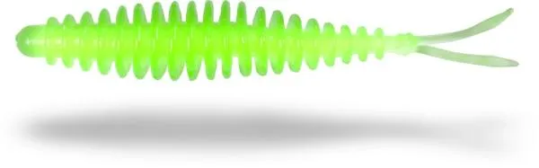 1,5g 6,5cm neon zöld Zebco Magic Trout T-Worm V-Tail Sajt ...