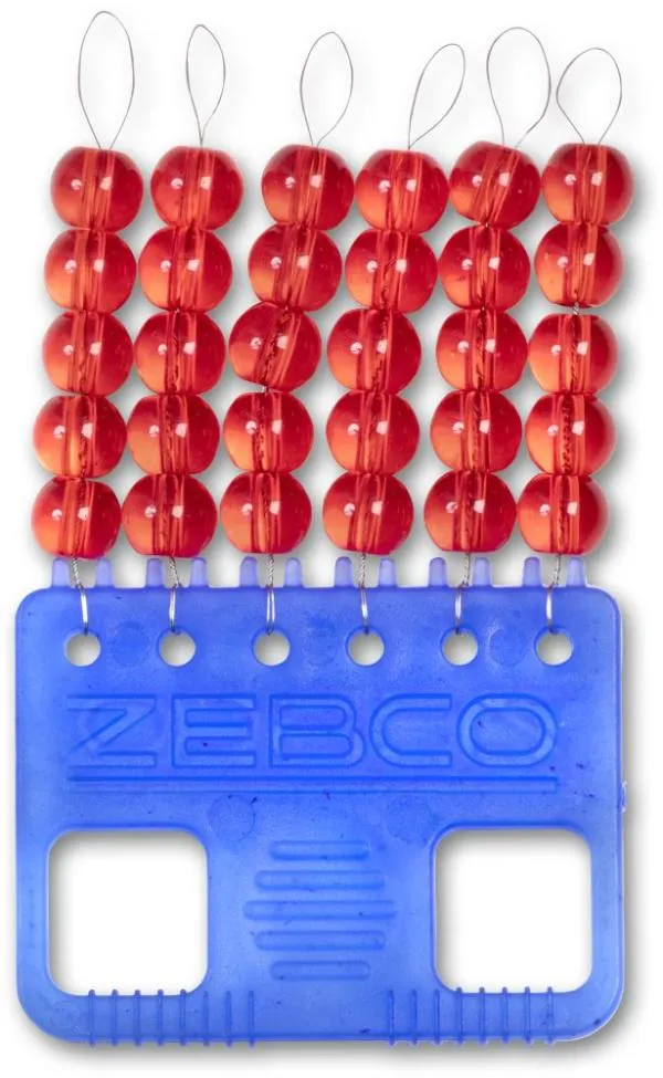 piros Zebco Glass Beads
