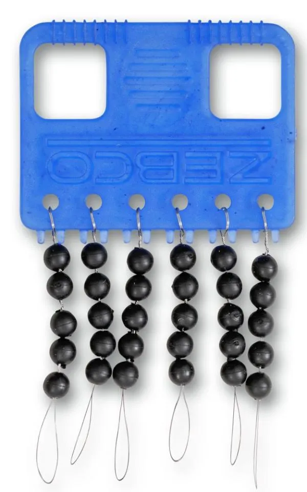 fekete Zebco Rubber Beads