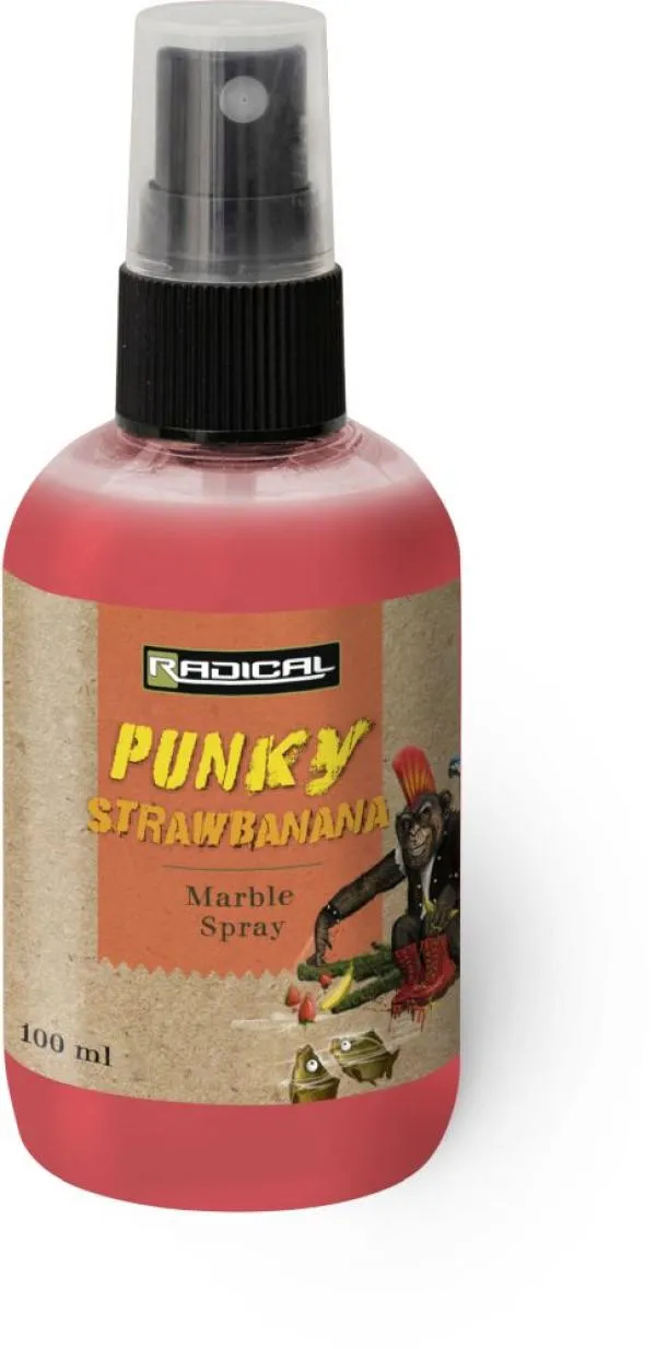 Radical Punky Strawbanana Marble Spray 100ml bright piros