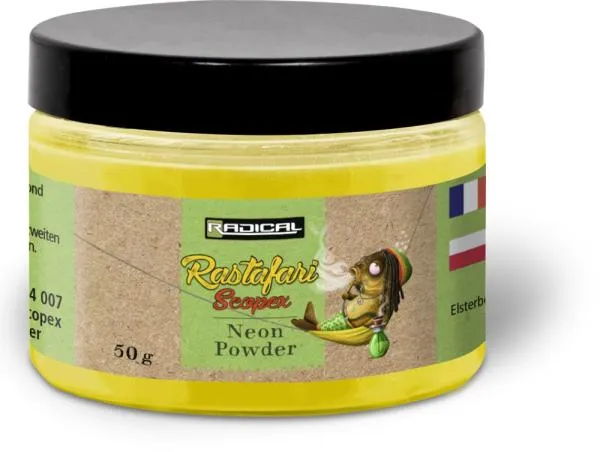 Radical Rastafari Scopex Neon Powder 50g neon sárga