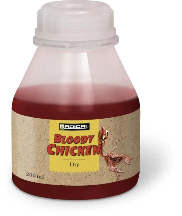 piros/barna Zebco Z-Carp™ Bloody Chicken Dip 200ml