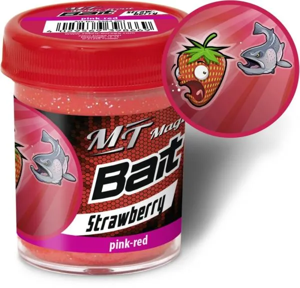 pink/piros Zebco Magic Trout Trout Bait Taste Eper 50g