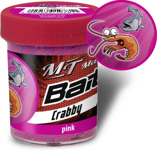 rózsaszín Zebco Magic Trout Trout Bait Taste Crabby 50g