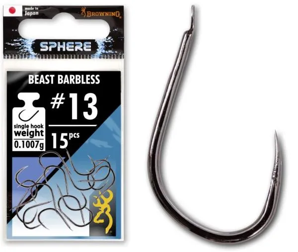 Browning Sphere Beast Barbless horog lapkás #13 black nikk...