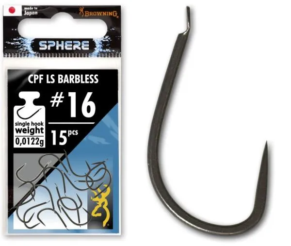 #16 Browning Sphere CPF LS Barbless horog lapkás black nik...