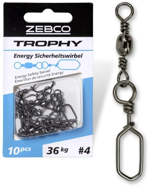 60mm Zebco Trophy Energy biztonsági forgó 2 6darab