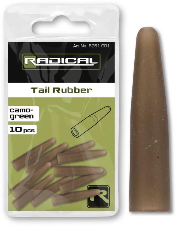 Radical Tail Rubber camo-green 10 darab