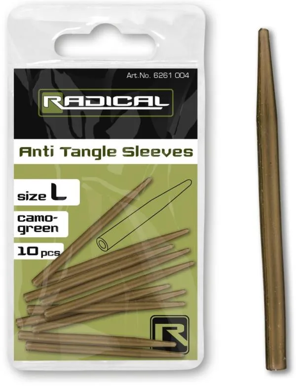 Radical Anti Tangle Sleeves L camo-green 10 darab
