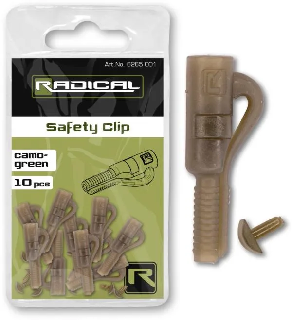 Radical Safety Clip camo-green 10 darab