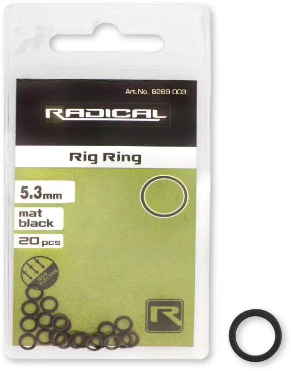 Radical Rig Ring ? 5,3mm mat black non reflective 20 darab