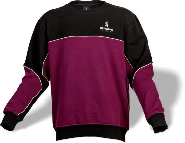 Browning Sweat Shirt fekete/bordó XL Pulóver 