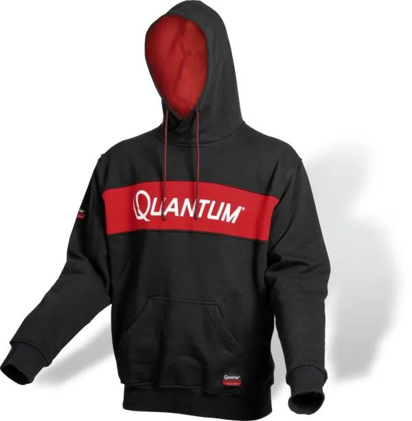Quantum Tournament Hoodie fekete/piros M Pulóver