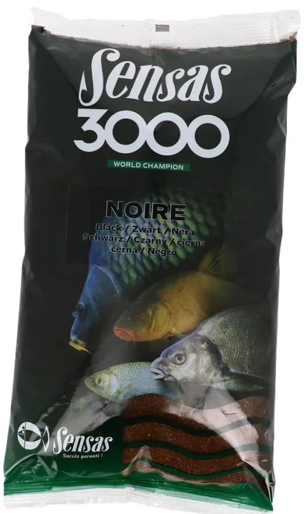 Sensas 3000 Noire (koncér-fekete) 1kg etetőanyag 
