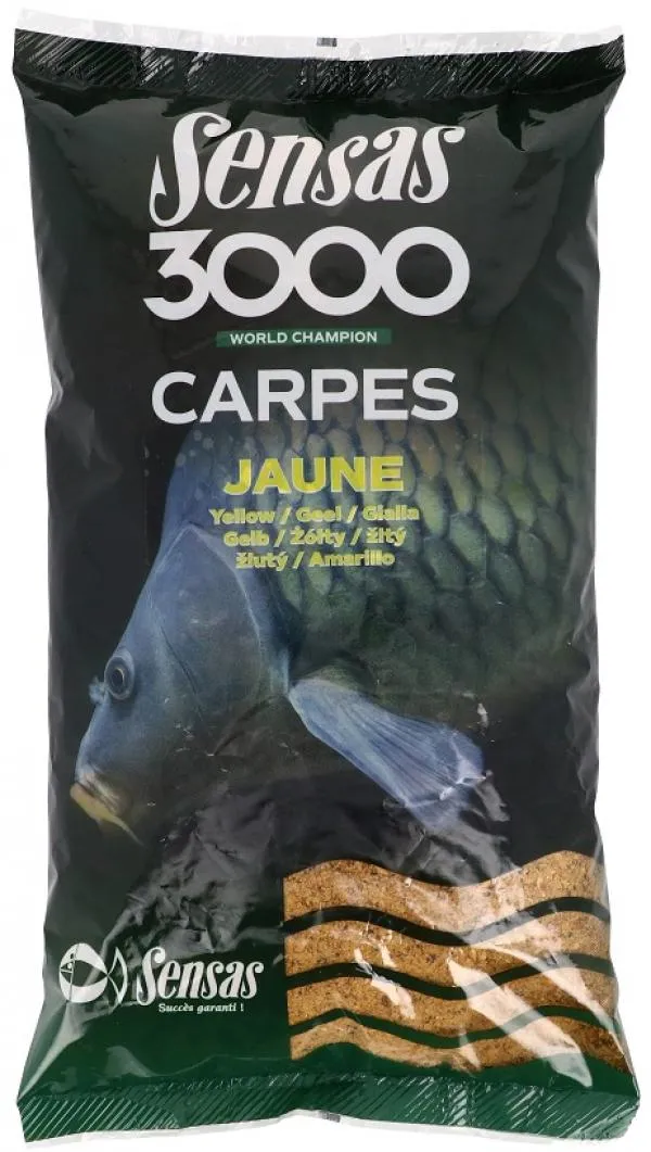 Sensas 3000 Carpes Jaune (ponty-sárga) 1kg etetőanyag 