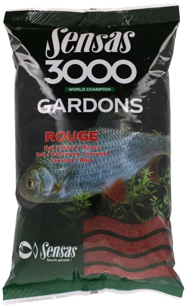 Sensas 3000 Gardons Red (koncér-piros) 1kg etetőanyag 