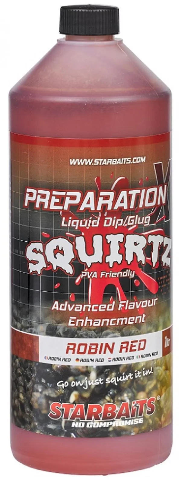 Starbaits Booster PREP X SQUIRTZ ROBIN RED 1L(robin red)