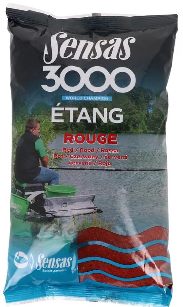 Sensas 3000 Etang Red (tavak-piros) 1kg etetőanyag 