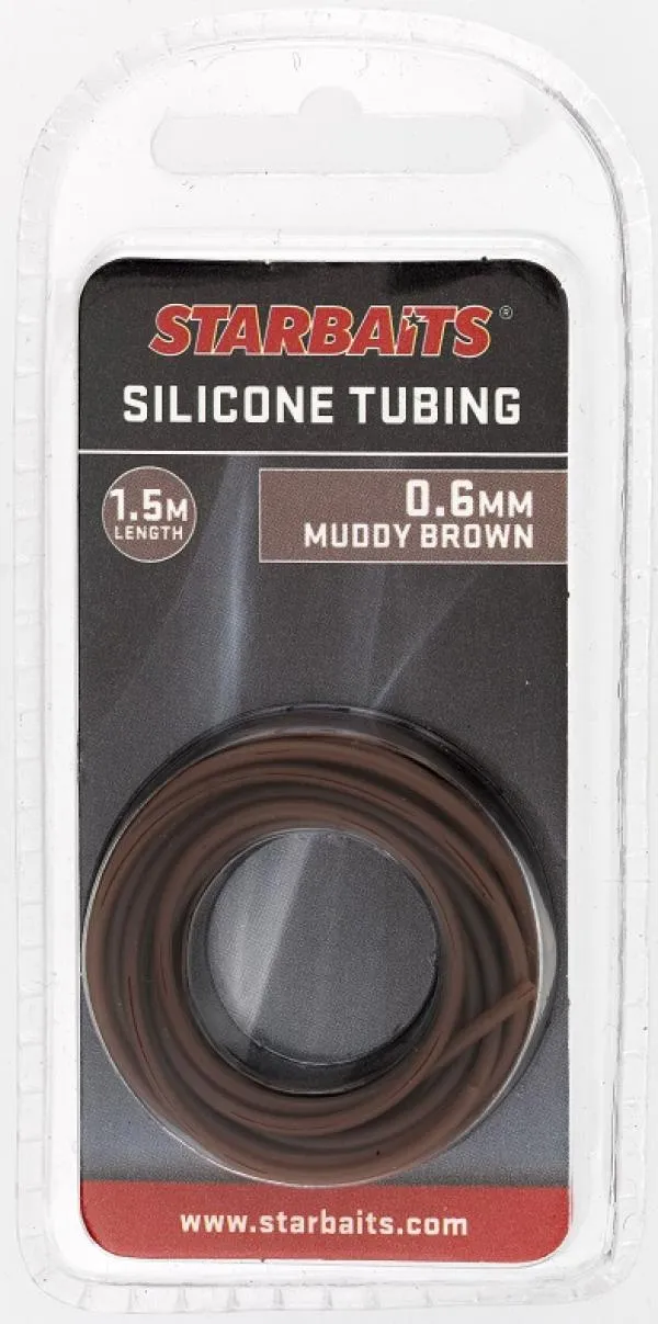 Gubancgátló szilikon cső - Silicone Tubing Barna 0,6mm 1,5...