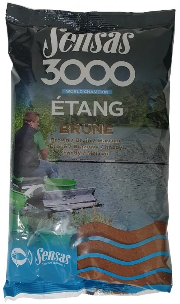 Sensas 3000 Etang Brown (tavak-barna) 1kg etetőanyag 