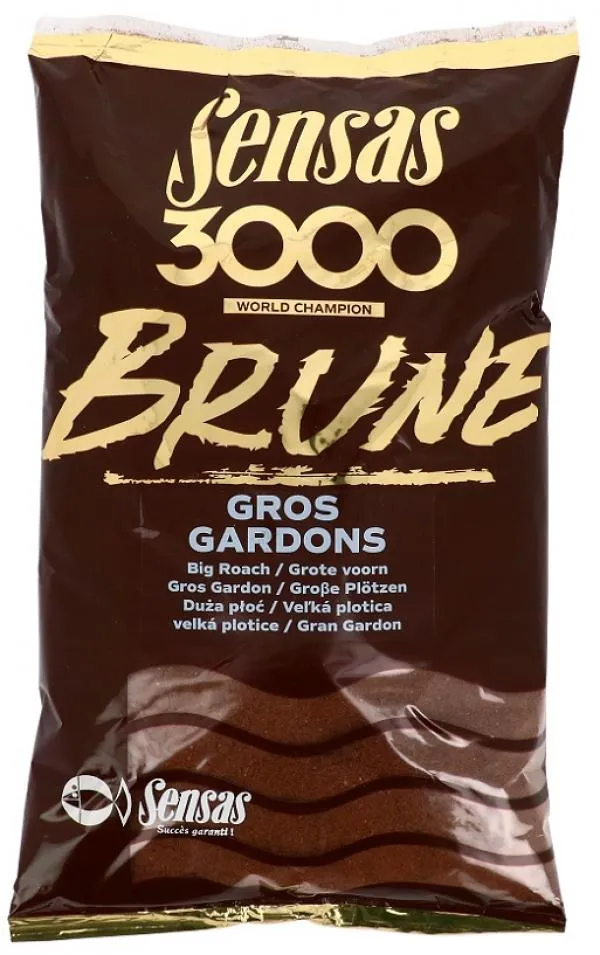 Sensas 3000 Brune Gross Gardons (nagy koncér-barna) 1kg et...