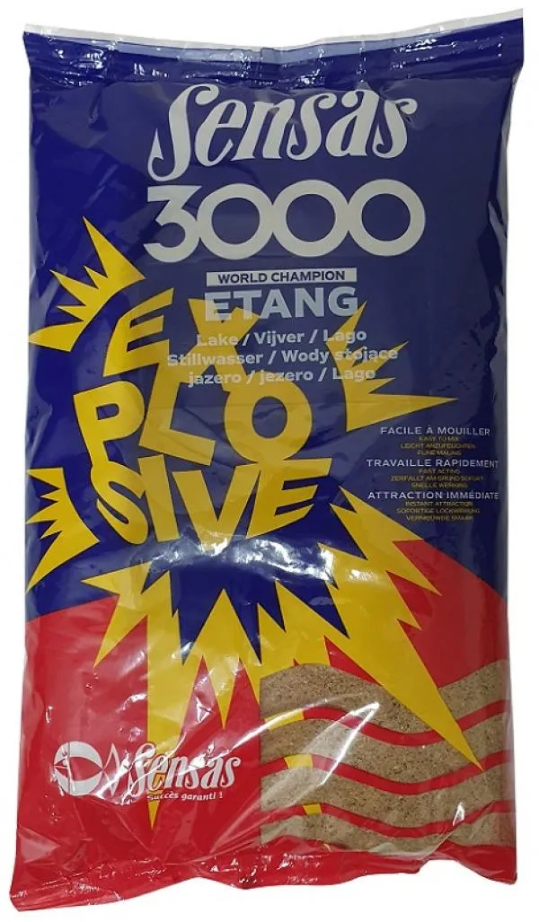 Sensas 3000 Explosive Etang (tavak) 1kg etetőanyag 