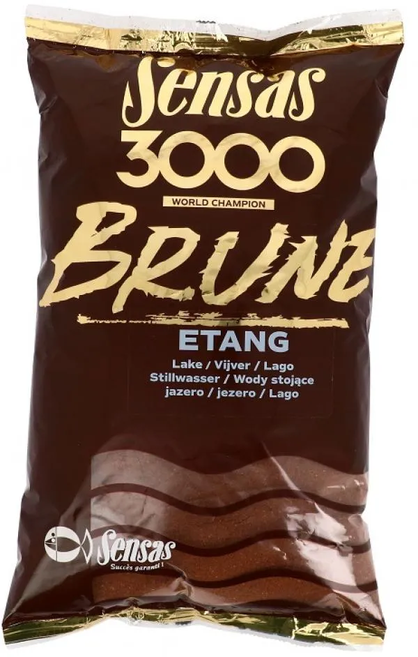Sensas 3000 Brune Etang (tavak-barna) 1kg etetőanyag 