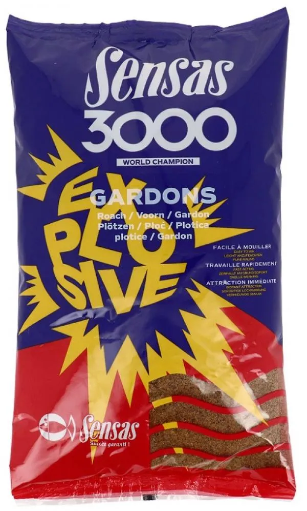 Sensas 3000 Explosive Gardons (koncér) 1kg etetőanyag 