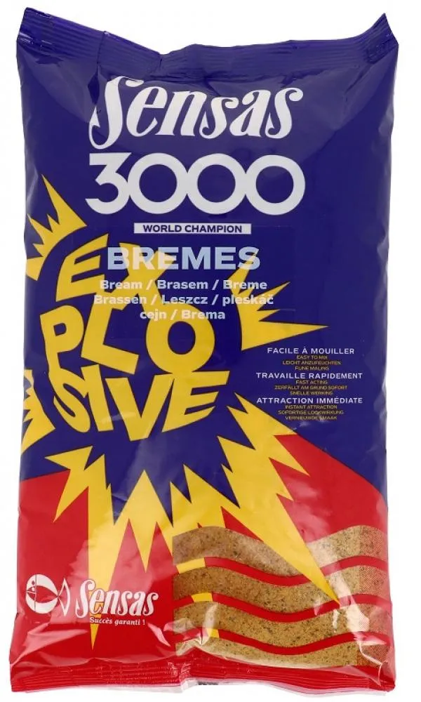Sensas 3000 Explosive Bremes (dévér) 1kg etetőanyag 