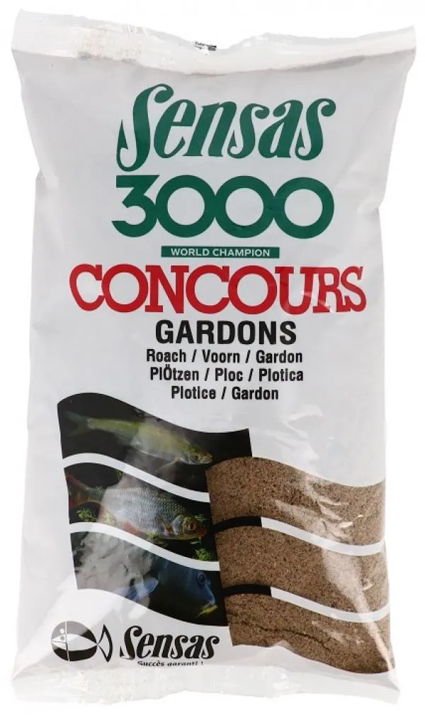 Sensas 3000 Concours Gardons (koncér) 1kg etetőanyag 