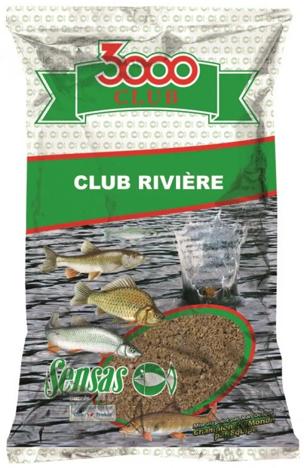 Sensas 3000 Club Riviere (folyóvíz) 1kg etetőanyag 