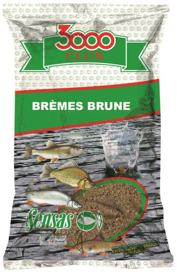 Sensas 3000 Club Bremes Brune (dévér-barna) 1kg etetőanyag...