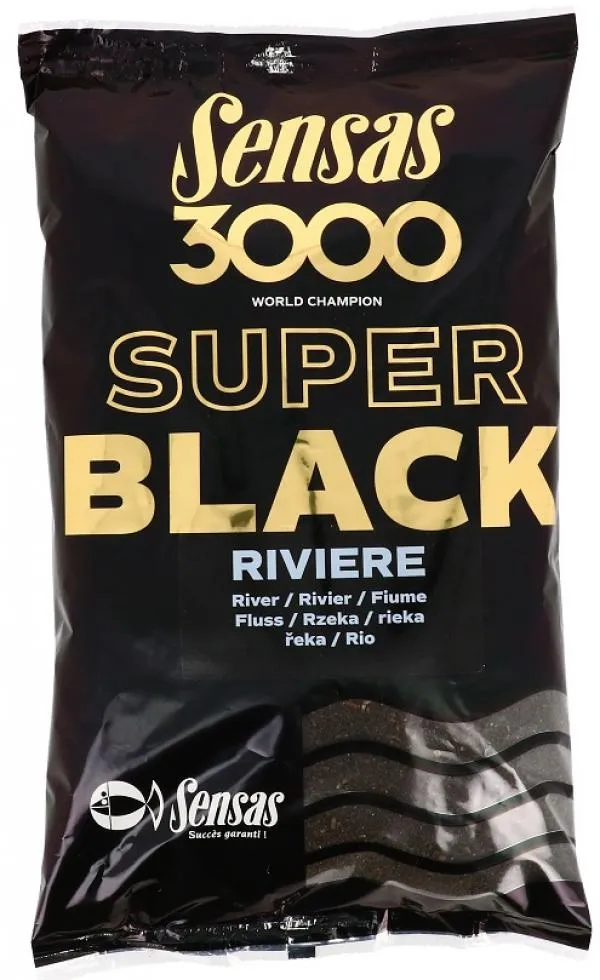 Sensas 3000 Super Black (Folyóvíz-fekete) 1kg etetőanyag ...