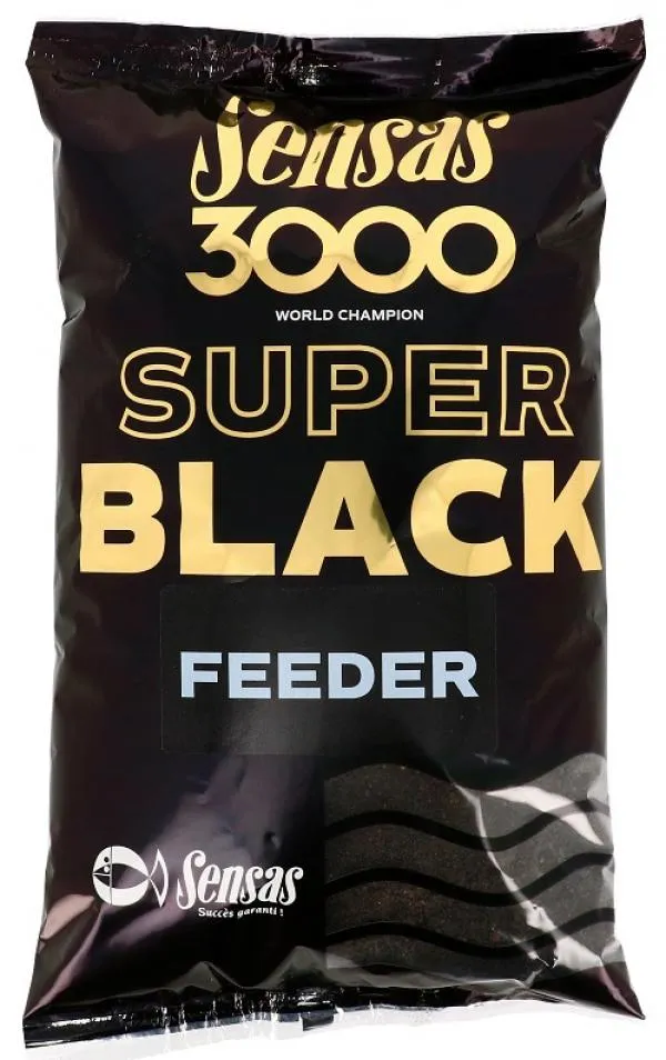 Sensas 3000 Super Black (Feeder-fekete) 1kg etetőanyag 