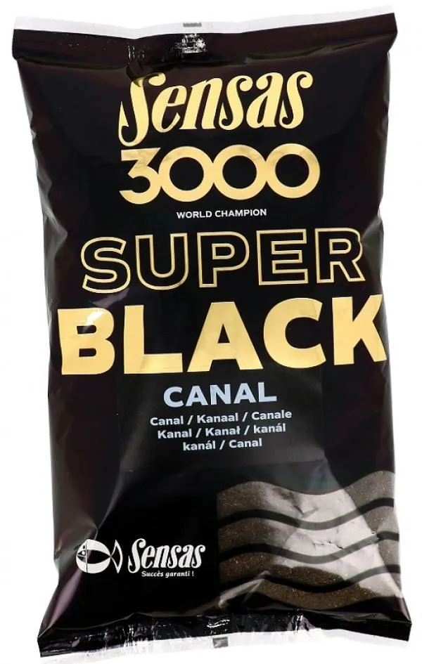 Sensas 3000 Super Black (csatorna-fekete) 1kg etetőanyag 
