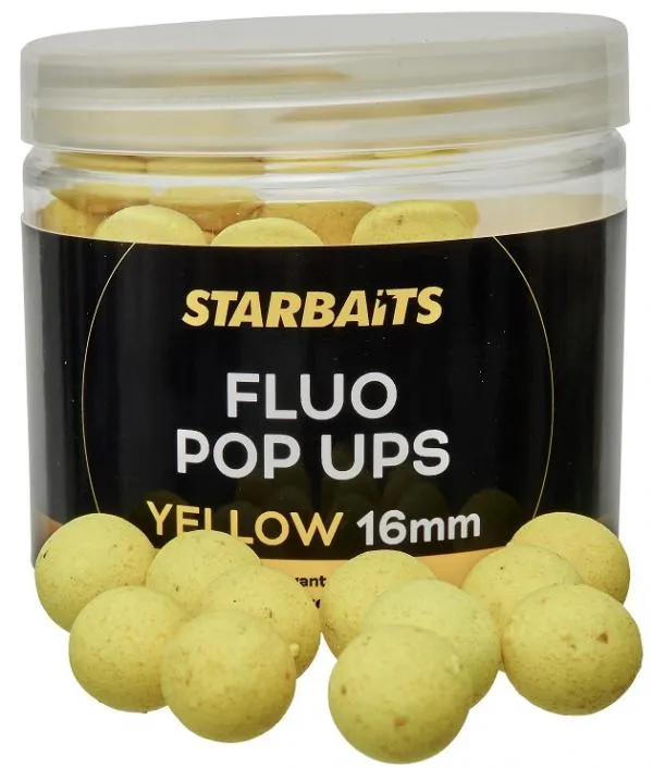 STARBAITS Fluo Pop Ups Yellow 16mm 70g PopUp