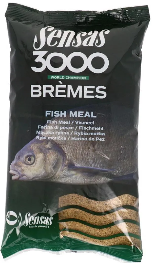 Sensas 3000 Super Bremes Fish Meal (dévér-halliszt) 1kg et...