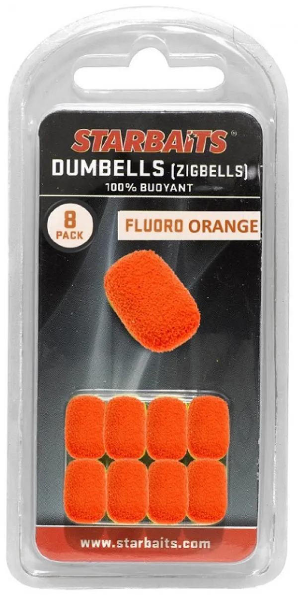 Starbaits Dumbells narancssárga 8db lebegő golyó