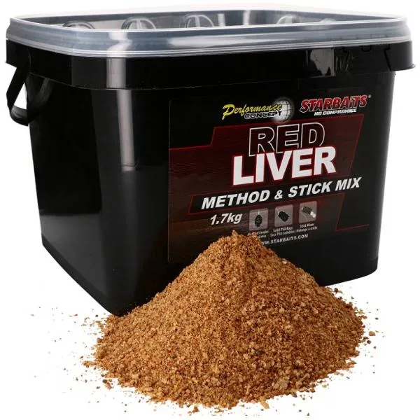 STARBAITS Method & Stick Mix Red Liver 1,7kg etetőanyag